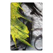 Grunge textuur expressieve penseelstreken mini klembord (Achterkant)