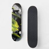 Grunge textuur expressieve penseelstreken persoonlijk skateboard (Voorkant)