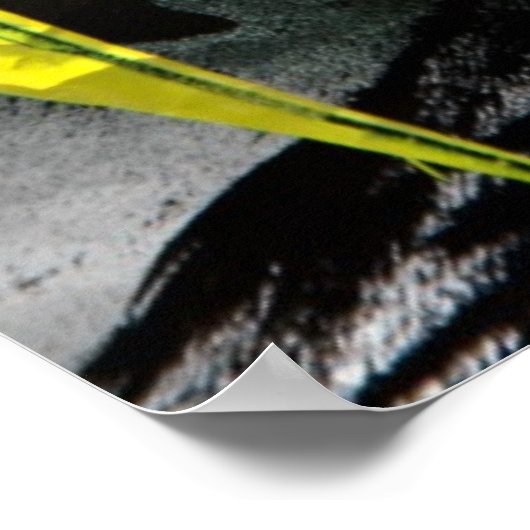 Grunge textuur expressieve penseelstreken poster (Hoek)