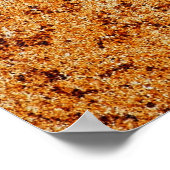 Grunge textuur van zeer oude roestige metalen plaa poster (Hoek)