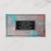 Grunge textuurverf visitekaartje (Achterkant)