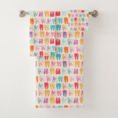 Grunge Tooth Pattern Bad Handdoek (Insitu)