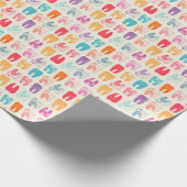 Grunge Tooth Pattern Cadeaupapier (Hoek)
