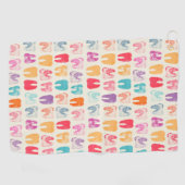 Grunge Tooth Pattern Golfhanddoek (Horizontaal)