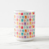 Grunge Tooth Pattern Koffiemok (Center)