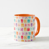 Grunge Tooth Pattern Mok (Voorkant rechts)