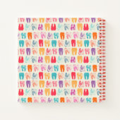 Grunge Tooth Pattern Notitieboek (Achterkant)