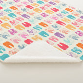 Grunge Tooth Pattern Sherpa Deken (3/4)