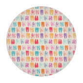 Grunge Tooth Pattern Snijplank (Voorkant)