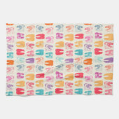 Grunge Tooth Pattern Theedoek (Horizontaal)