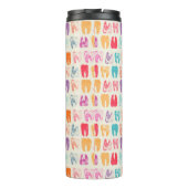 Grunge Tooth Pattern Thermosbeker (Achterkant)