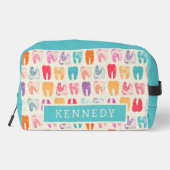 Grunge Tooth Pattern Toilettasje (Achterkant)