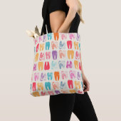 Grunge Tooth Pattern Tote Bag (Dichtbij)