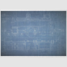 Grunge Train Blueprint Furniture — lospapier