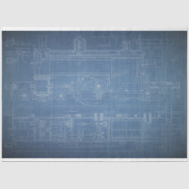 Grunge Train Blueprint Furniture — lospapier Tissuepapier