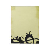 Grunge Treble Clef Notitieblok (Linkerzijde)