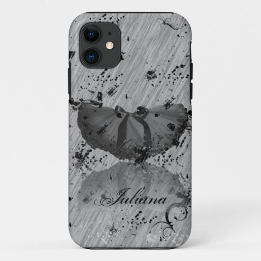 Grunge Tutu op Gray iPhone 5 Hoesje (Achterkant)