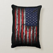Grunge U.S.A vlag Accent Kussen (Achterkant (Verticaal))