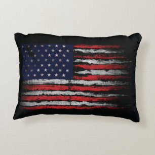 Grunge U.S.A vlag Accent Kussen