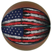 Grunge U.S.A vlag Basketbal (Voorkant)