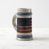 Grunge U.S.A vlag Bierpul (Voorkant links)