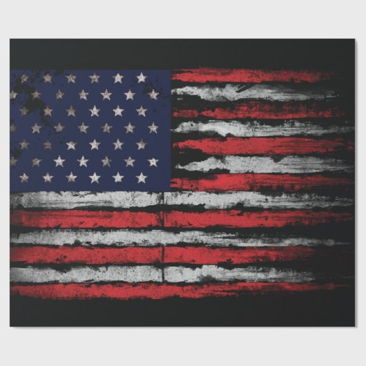 Grunge U.S.A vlag Cadeaupapier (Vlak)