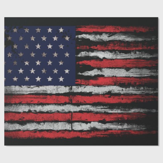 Grunge U.S.A vlag Cadeaupapier (Vlak)