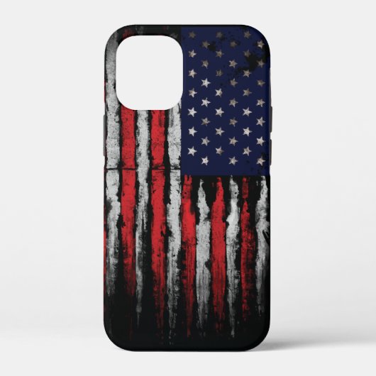 Grunge U.S.A vlag Case-Mate iPhone Case (Achterkant)