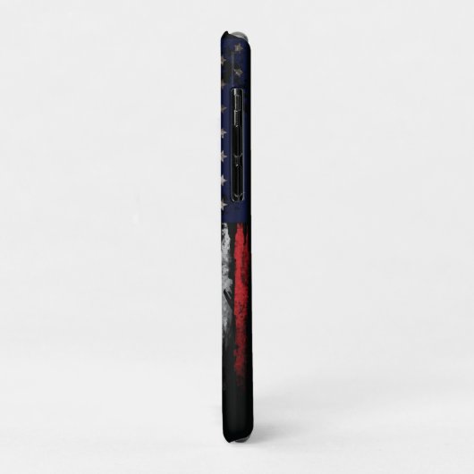 Grunge U.S.A vlag Case-Mate iPhone Case (Achterkant/links)
