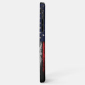 Grunge U.S.A vlag Case-Mate iPhone Case (Achterkant/links)