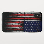 Grunge U.S.A vlag Case-Mate iPhone Case (Achterkant (horizontaal))