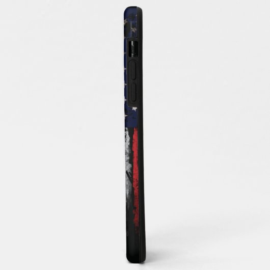 Grunge U.S.A vlag Case-Mate iPhone Case (Achterkant/links)