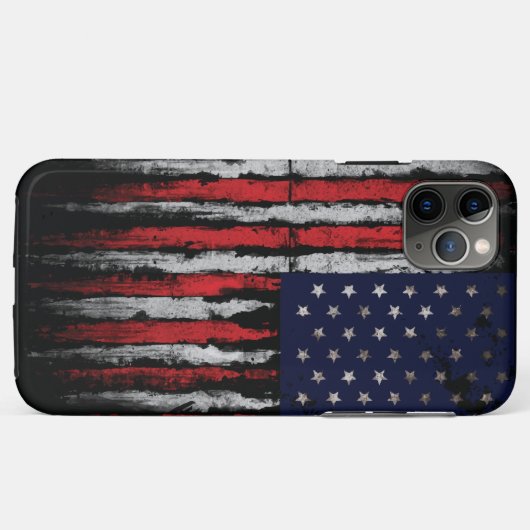 Grunge U.S.A vlag Case-Mate iPhone Case (Achterkant (horizontaal))