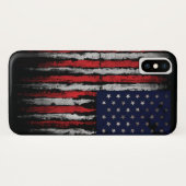 Grunge U.S.A vlag Case-Mate iPhone Case (Achterkant (horizontaal))