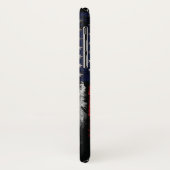 Grunge U.S.A vlag Case-Mate iPhone Case (Achterkant/links)