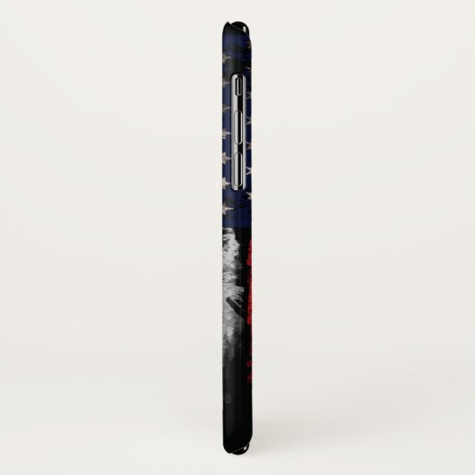 Grunge U.S.A vlag Case-Mate iPhone Case (Achterkant/links)