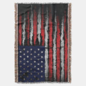 Grunge U.S.A vlag Deken (Voorkant Verticaal)