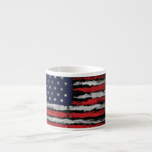 Grunge U.S.A vlag Espresso Kop
