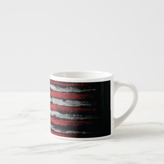 Grunge U.S.A vlag Espresso Kop (Rechts)