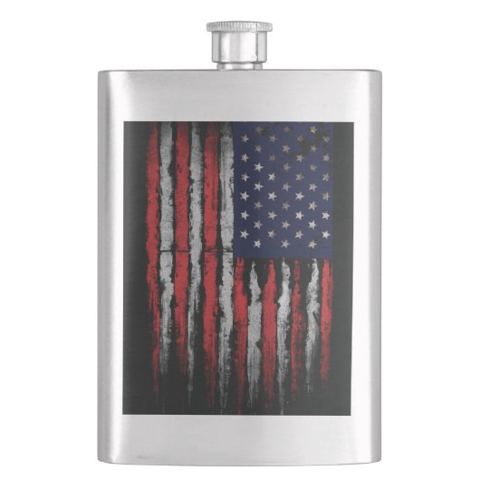 Grunge U.S.A vlag Flacon (Voorkant)