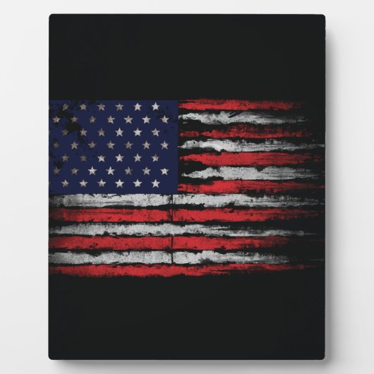 Grunge U.S.A vlag Fotoplaat (Voorkant)