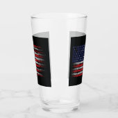 Grunge U.S.A vlag Glas (Links)