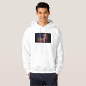 Grunge U.S.A vlag Hoodie (Voorkant volledig)