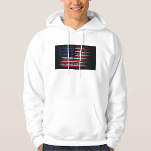 Grunge U.S.A vlag Hoodie