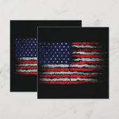Grunge U.S.A vlag Kaart (Voorkant / Achterkant)