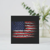 Grunge U.S.A vlag Kaart (Staand voorkant)