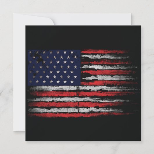 Grunge U.S.A vlag Kaart (Voorkant)