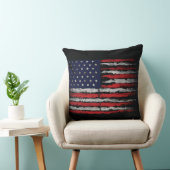 Grunge U.S.A vlag Kussen (Stoel)