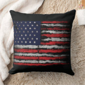 Grunge U.S.A vlag Kussen (Deken)