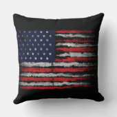 Grunge U.S.A vlag Kussen (Achterkant)